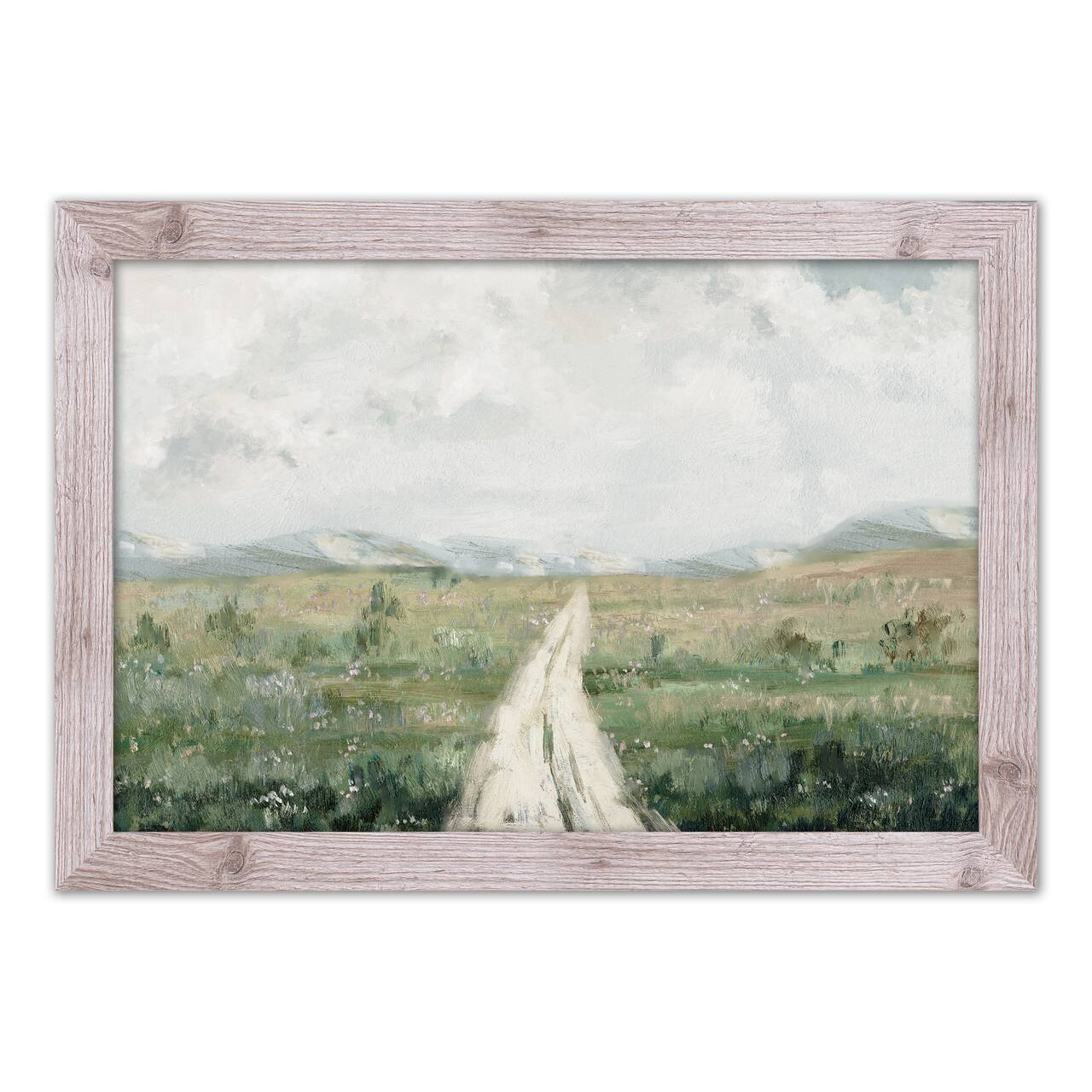 Calming Pathway Landscape Framed Print Wall Hanging